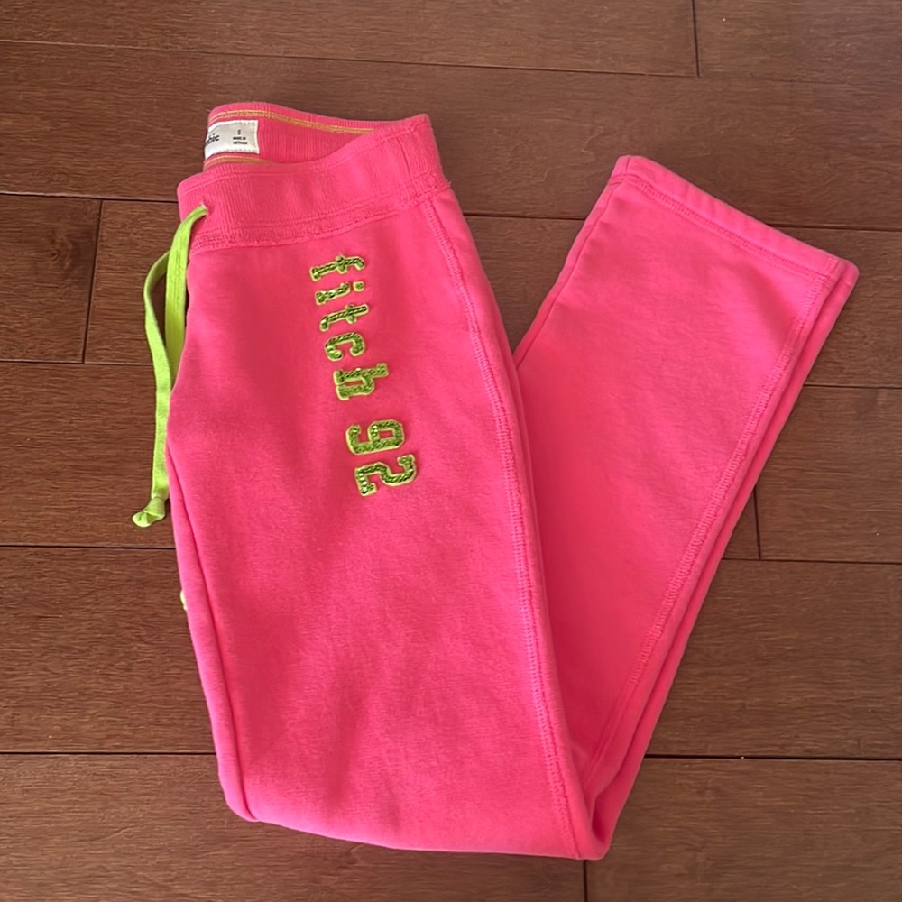 Pink Abercrombie joggers